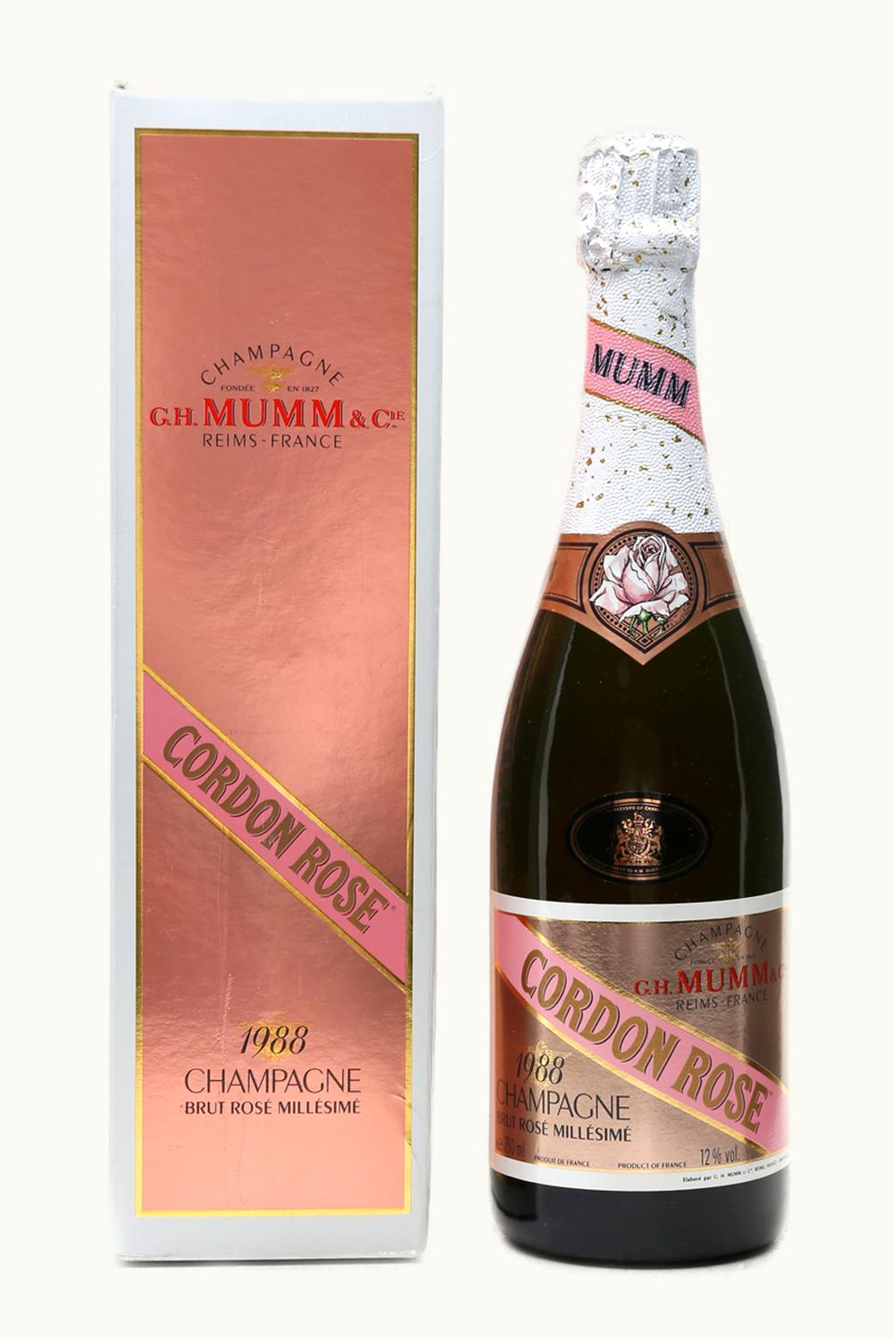 G.H. Mumm G.H. Mumm Cordon Rosé Millésimé Champagne France, 1988