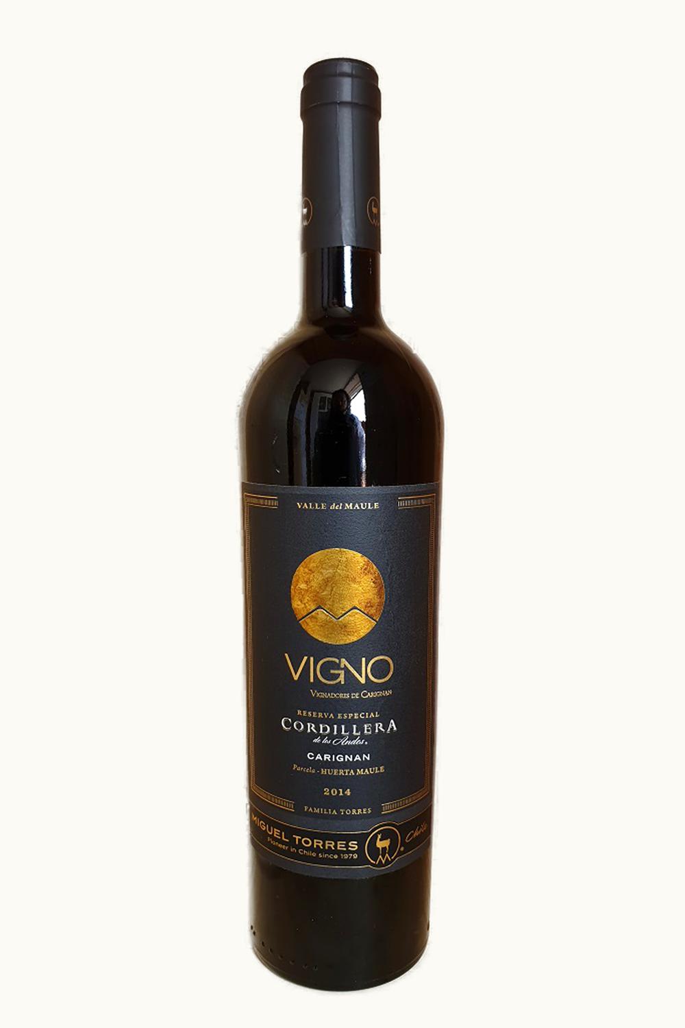 Miguel Torres Miguel Torres Cordillera de los Andes VIgno Reserva Especial Carignan Maule Valley Chile, 2016