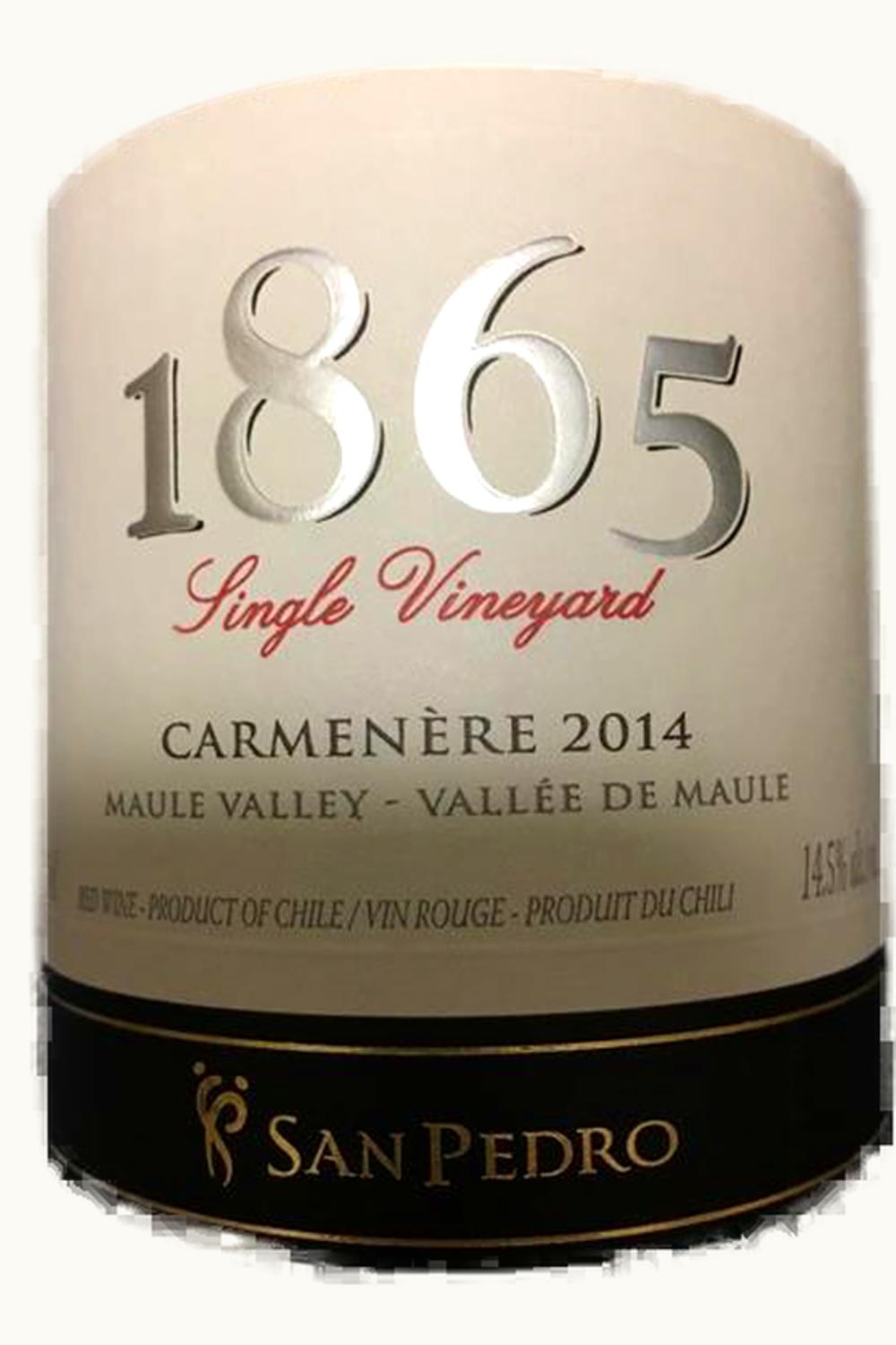 VIña San Pedro Viña San Pedro 1865 Single Vineyard Carmenere Maule Valley Chile, 2014