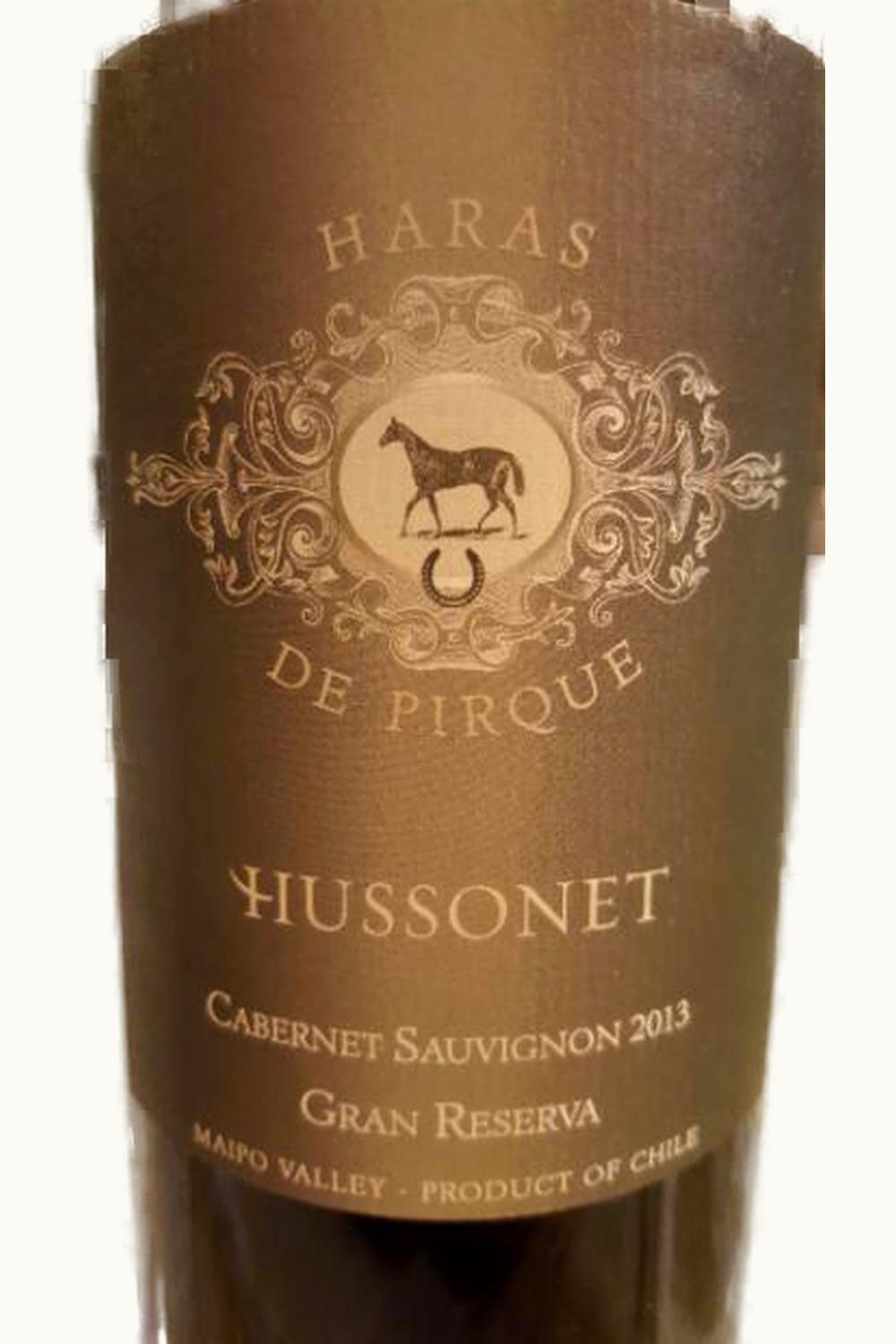VIña Haras de Pirque Viña Haras de Pirque Hussonet Gran Reserva Cabernet Sauvignon Maipo Valley Chile, 2013