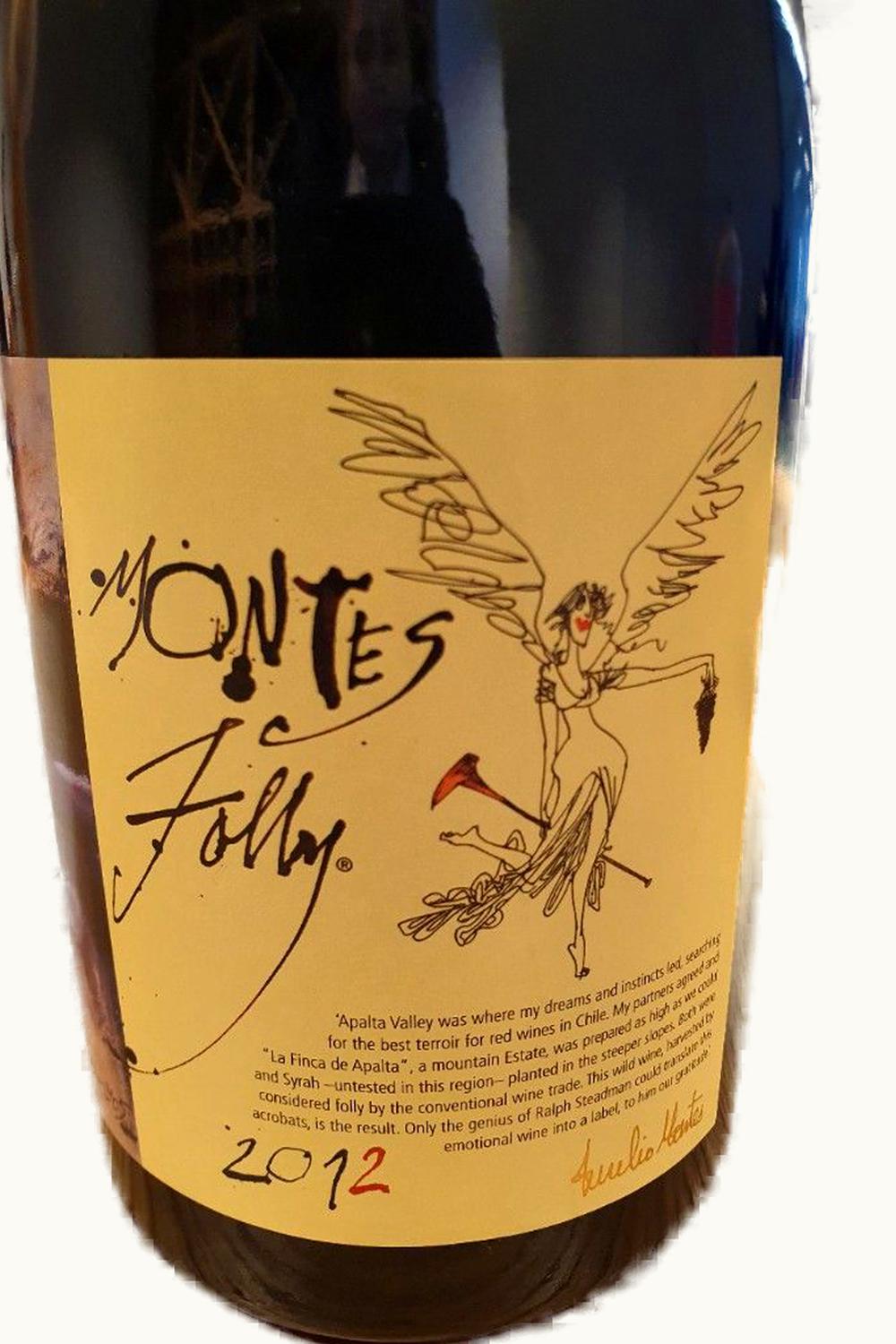 Montes Montes Folly Syrah Apalta Colchagua Valley Chile, 2012