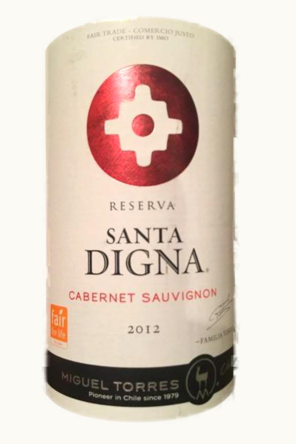 Miguel Torres Santa Digna Reserva Cabernet Sauvignon Central Valley Chile, 2012