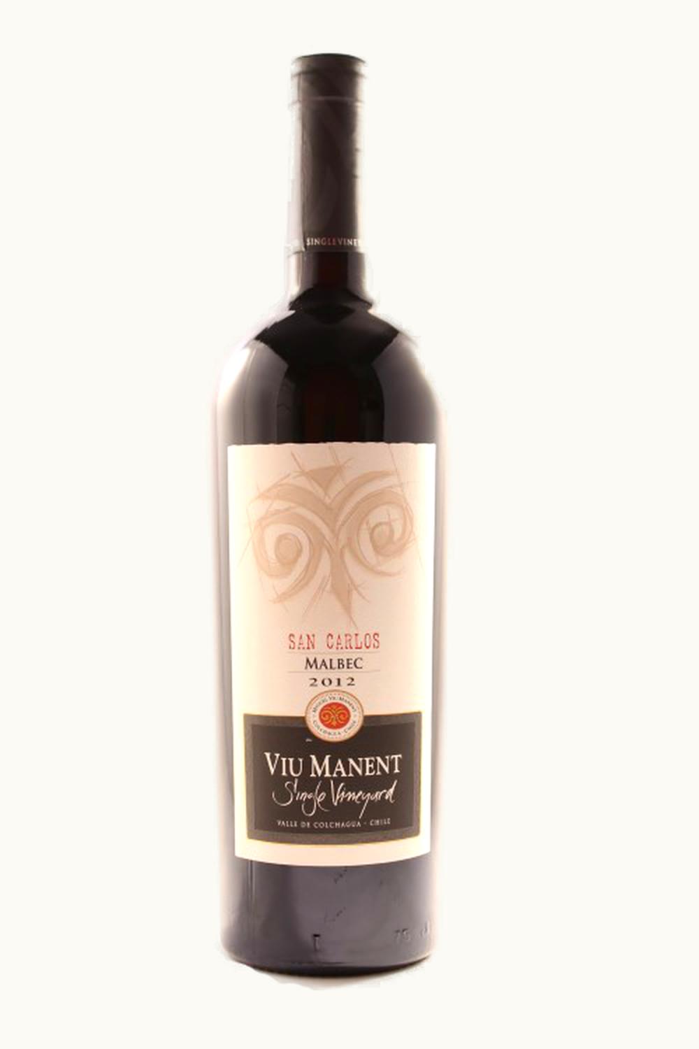 VIu Manent VIu Manent Single Vineyard San Carlos Estate Malbec Colchagua Valley Chile, 2012