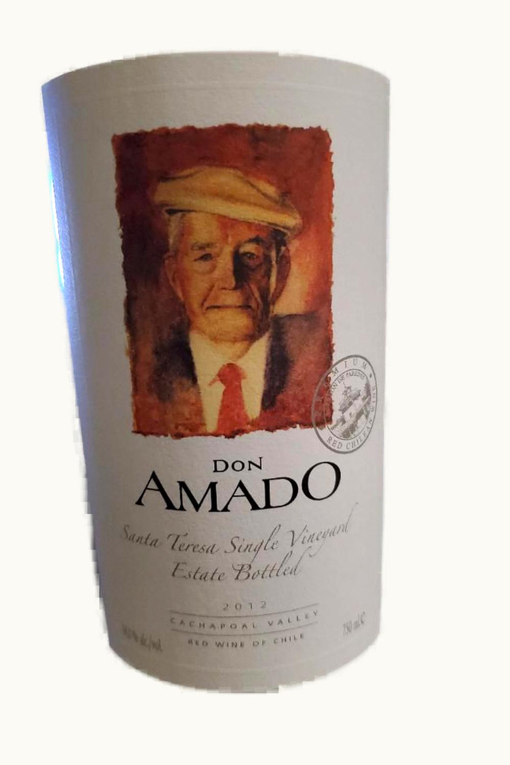 Torreon de Paredes Torreon de Paredes Don Amado Santa Teresa Single Vineyard Rengo Cachapoal Valley Chile, 2012