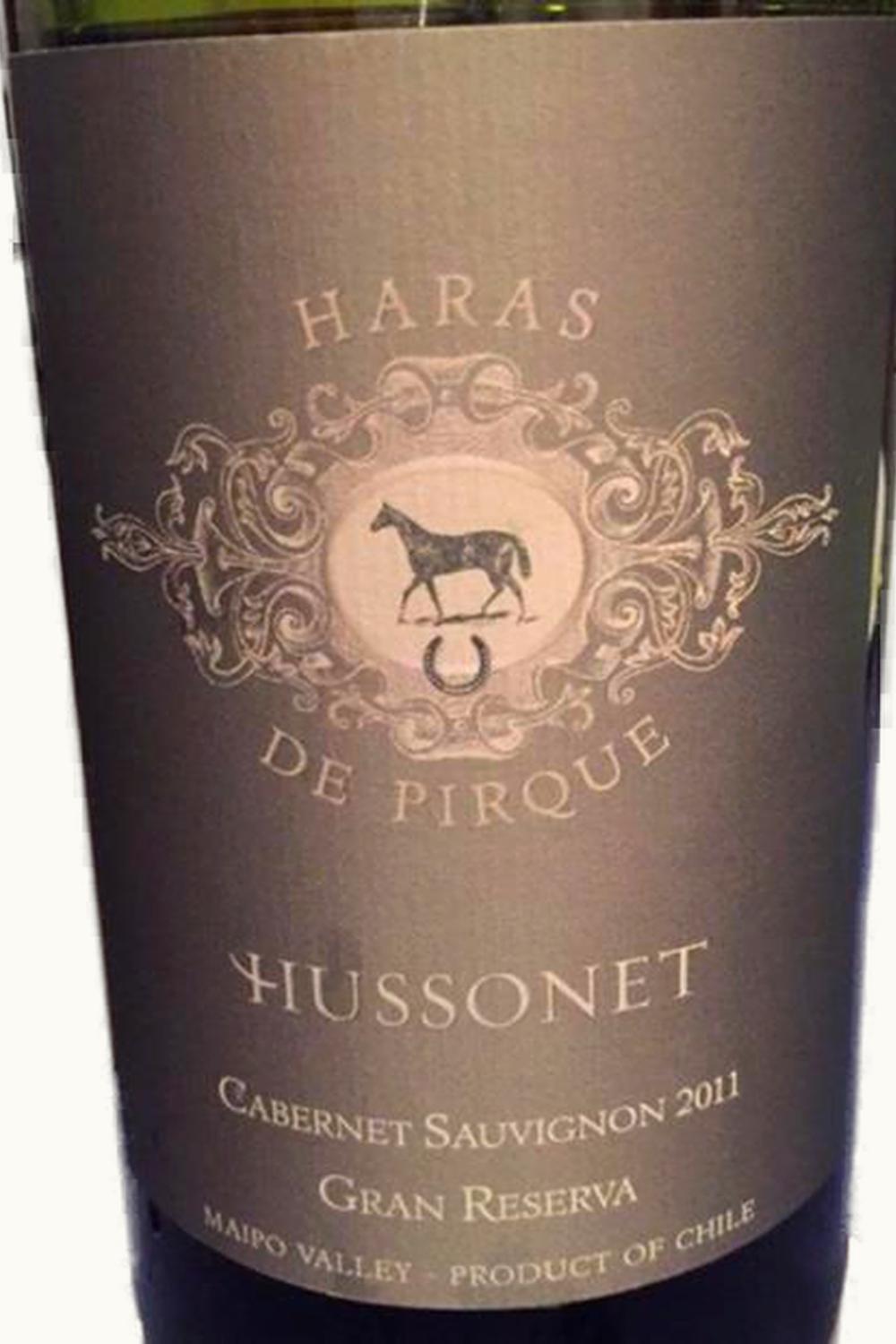 VIña Haras de Pirque Viña Haras de Pirque Hussonet Gran Reserva Cabernet Sauvignon Maipo Valley Chile, 2011