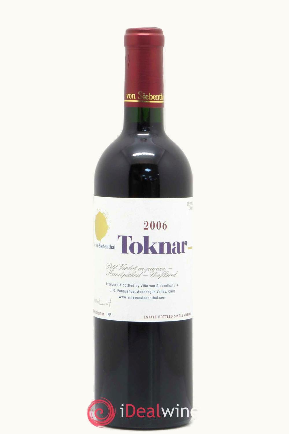 VIña Siebenthal Viña Siebenthal Toknar Petit Verdot Aconcagua Valley Chile, 2011