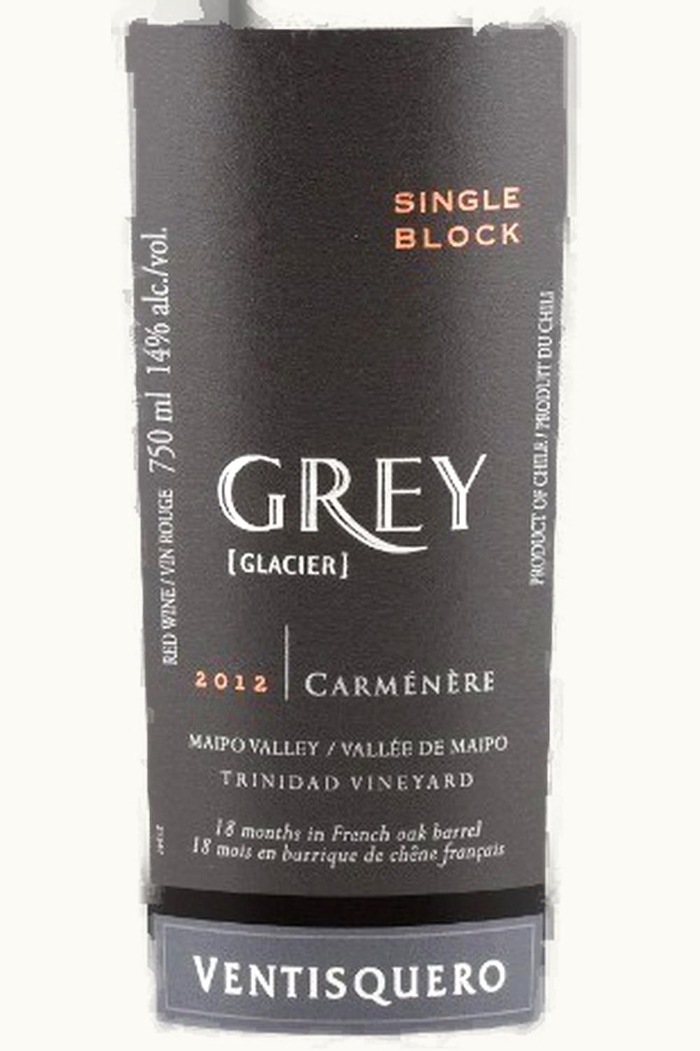 VIña Ventisquero Viña Ventisquero Grey Glacier Trinidad Single Block Carmenere Maipo Valley Chile, 2011