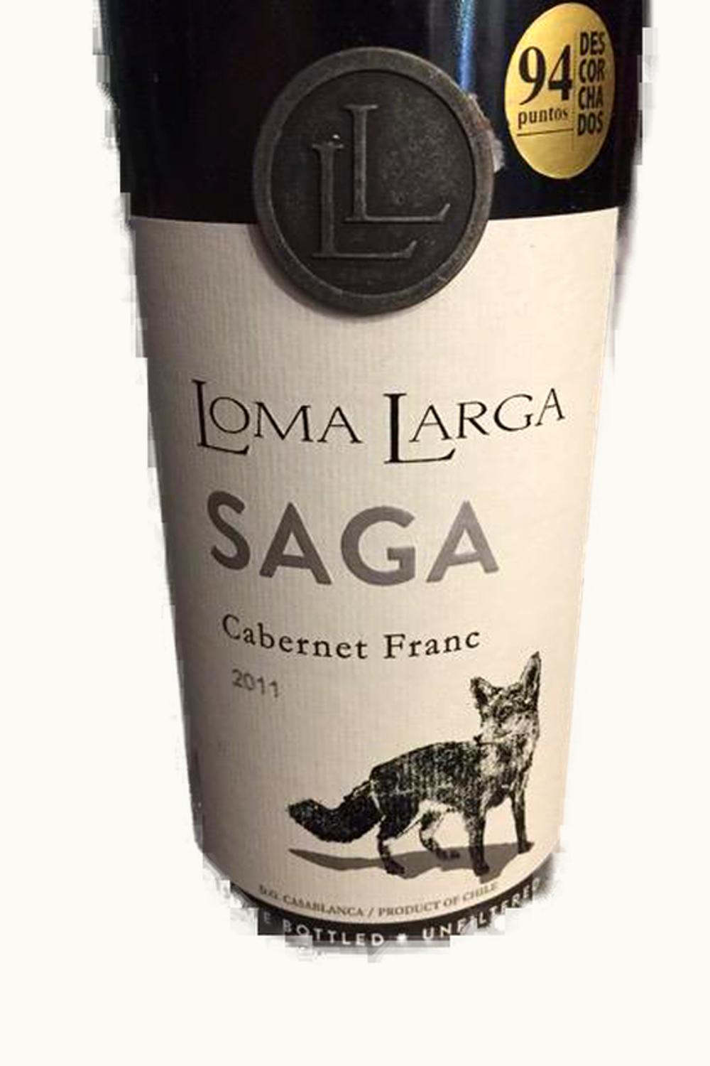 Loma Larga Loma Larga Saga Cabernet Franc Casa Blanca Valley Chile, 2011