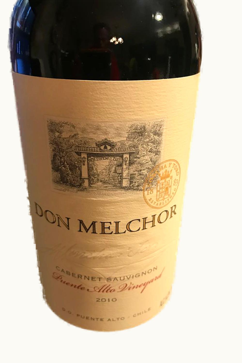 Concha y Toro Concha y Toro Don Melchor Cabernet Sauvignon Puente Alto Maipo Valley Chile, 2010