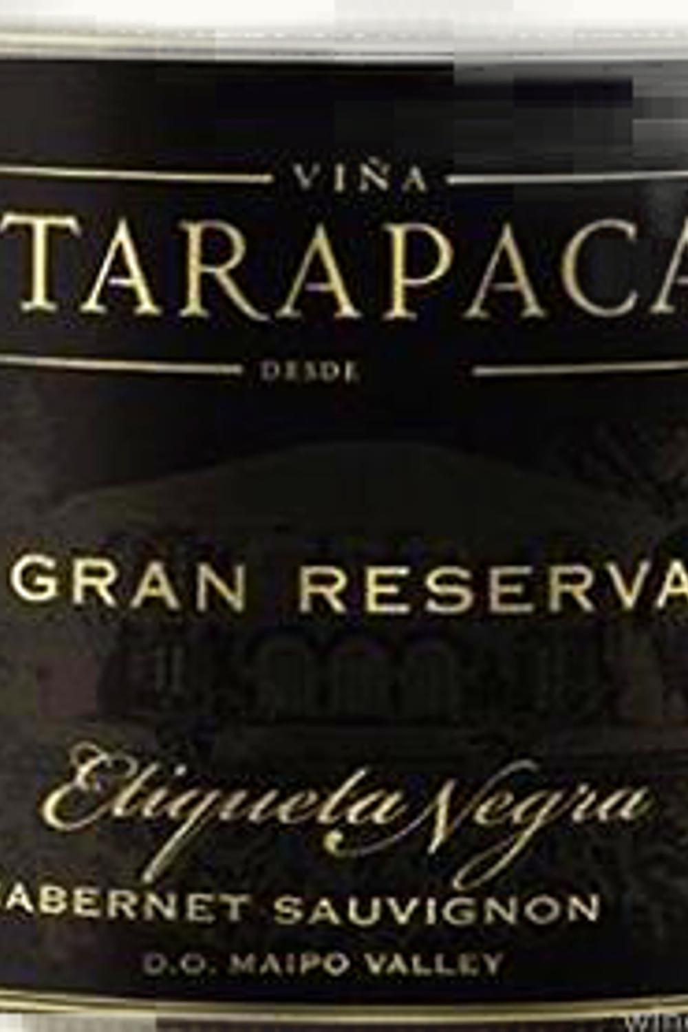 VIña Tarapacá Viña Tarapacá Etiqueta Negra Grand Reserve Cabernet Sauvignon Maipo Valley Chile, 2009
