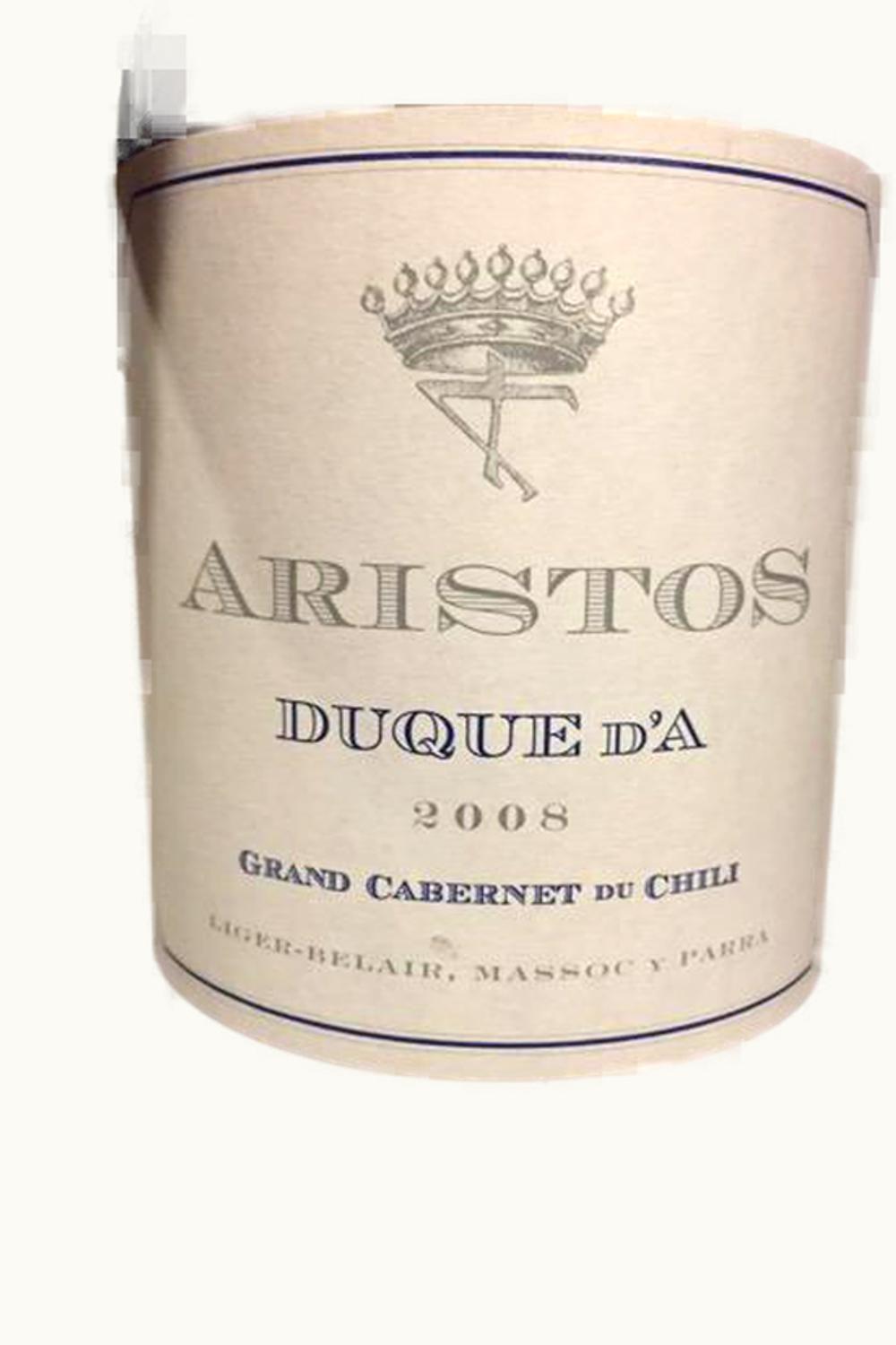 Aristos Duque d'A Grand Cab Cachapoal Valley Chile, 2008