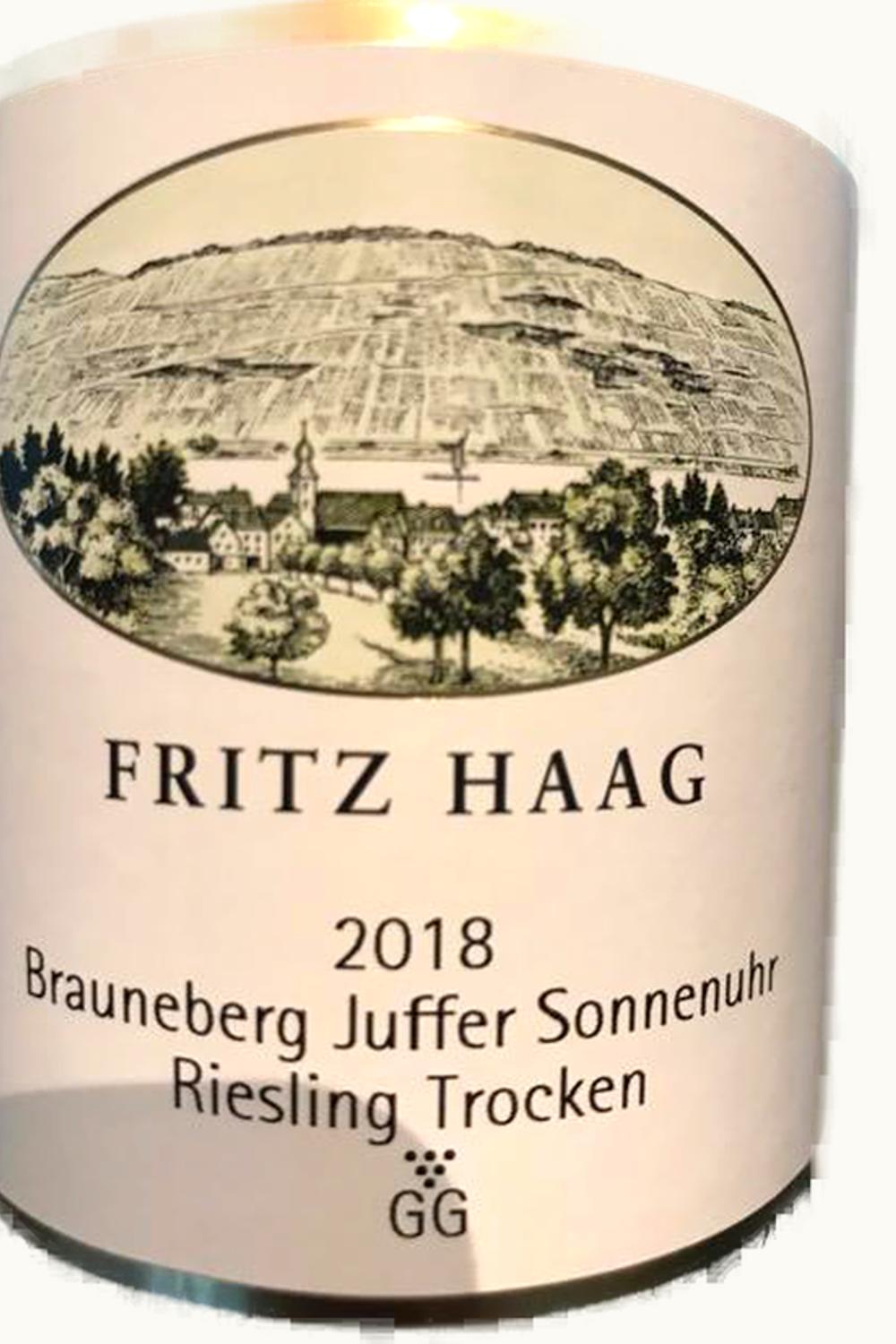 Fritz Haag Fritz Haag Juffer-Sonnenuhr Riesling Grosses Gewächs, 2018