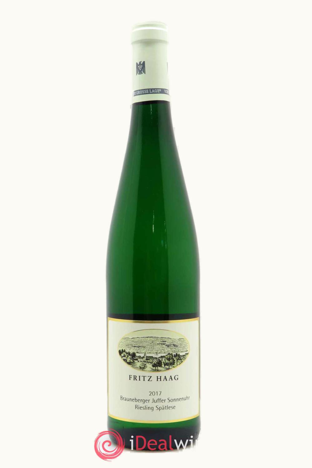 Fritz Haag Juffer Sonnenuhr Riesling Spätlese Brauneberger Mosel, 2017
