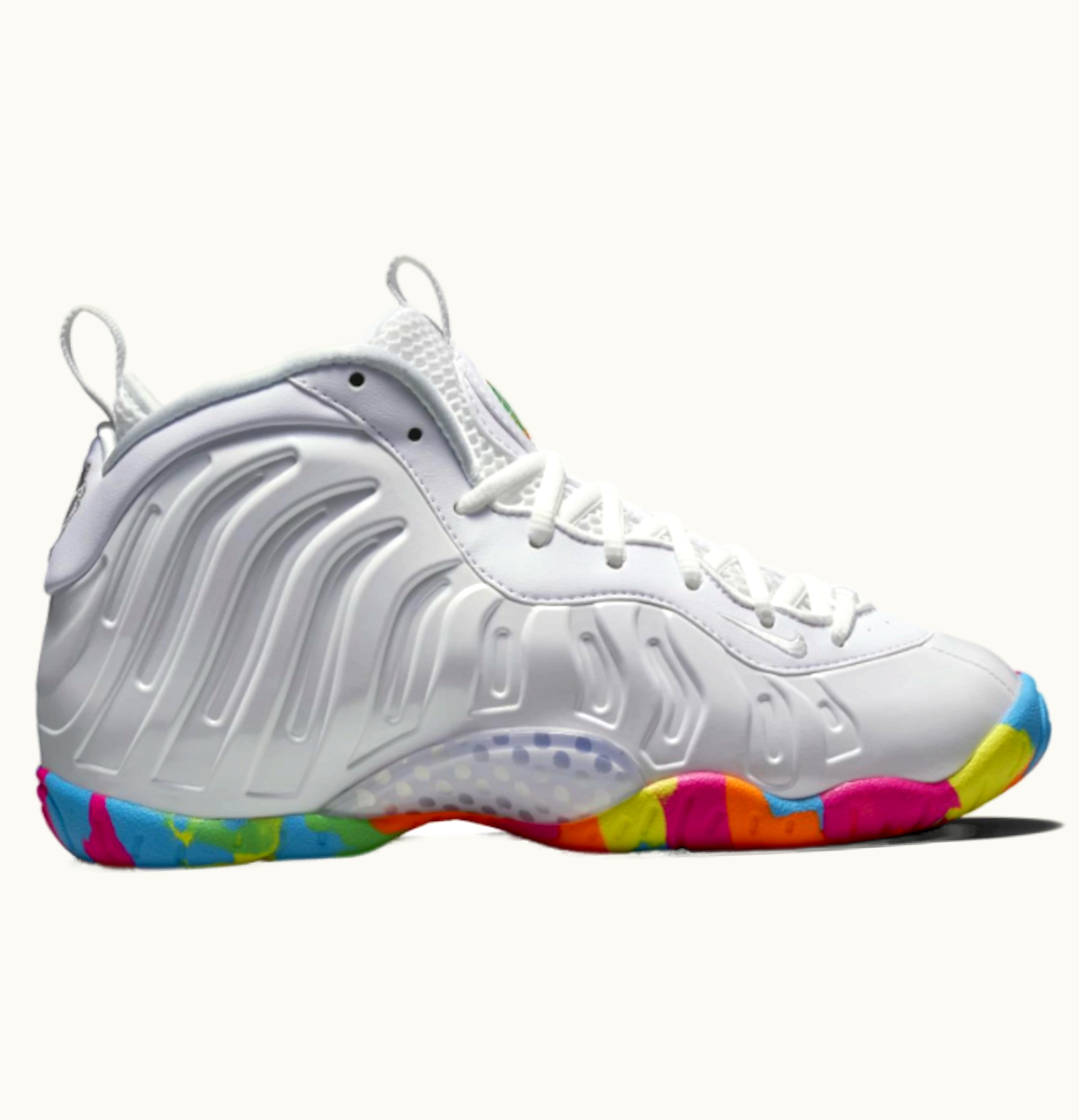 Nike Foamposite One White Fruity Pebbles GS