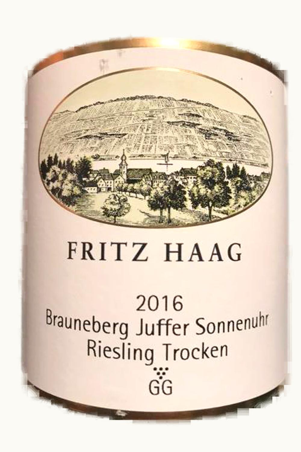 Fritz Haag Fritz Haag Juffer-Sonnenuhr Riesling Großes Gewächs Brauneberger Mosel, 2016
