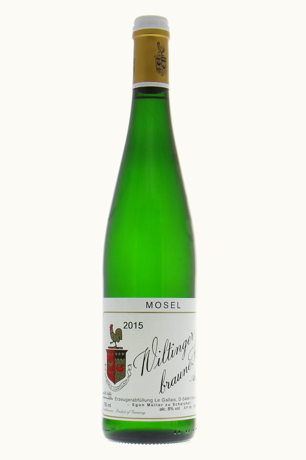 Egon Müller Egon Müller Le Gallais Braun Kupp Riesling Auslese Wiltingen Saar Mosel, 2015