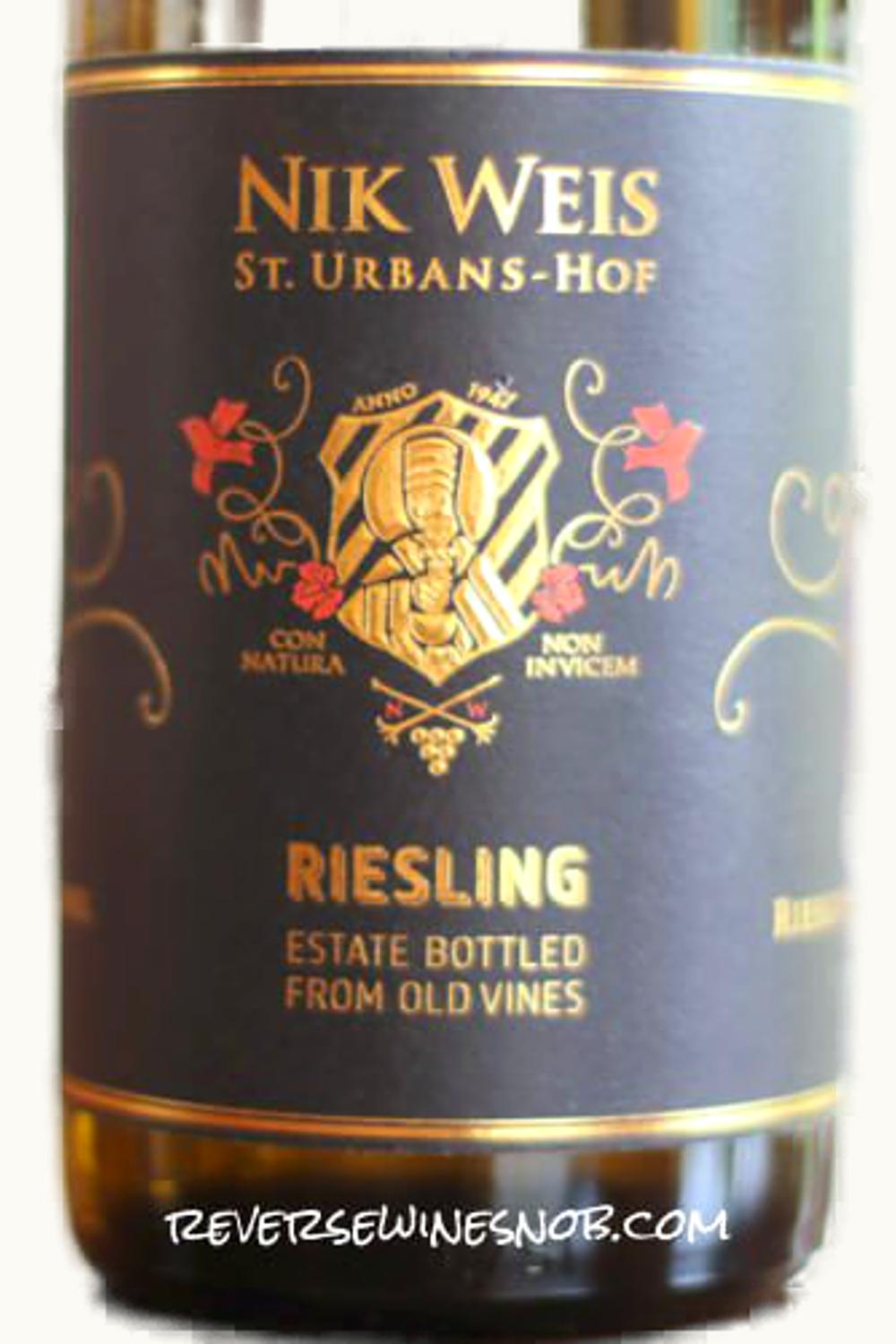 St. Urbans-Hof St. Urbans-Hof Nik Weis Old Vines Estate Riesling Mosel, 2015