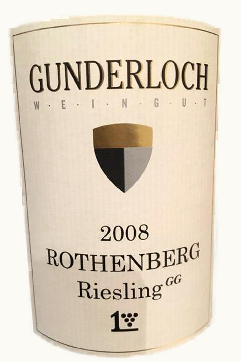 Gunderloch Gunderloch Rothenberg Riesling Großes Gewächs Nackenheim Rheinterrasse Rheinhessen, 2015