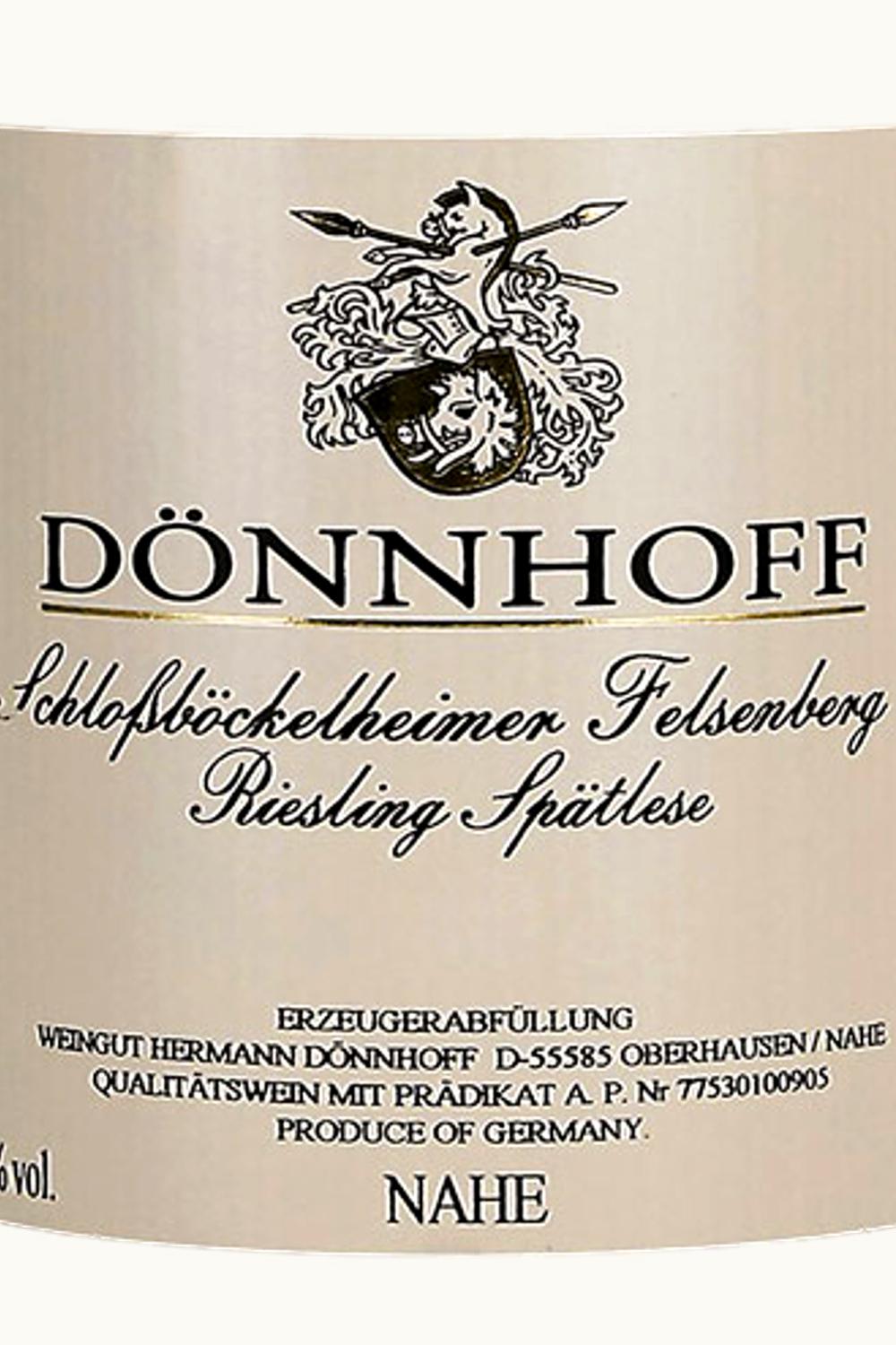 Dönnhoff Dönnhoff Felsen-Türmchen Felsenberg Riesling Spätlese Schloss Böckel Nahe, 2013