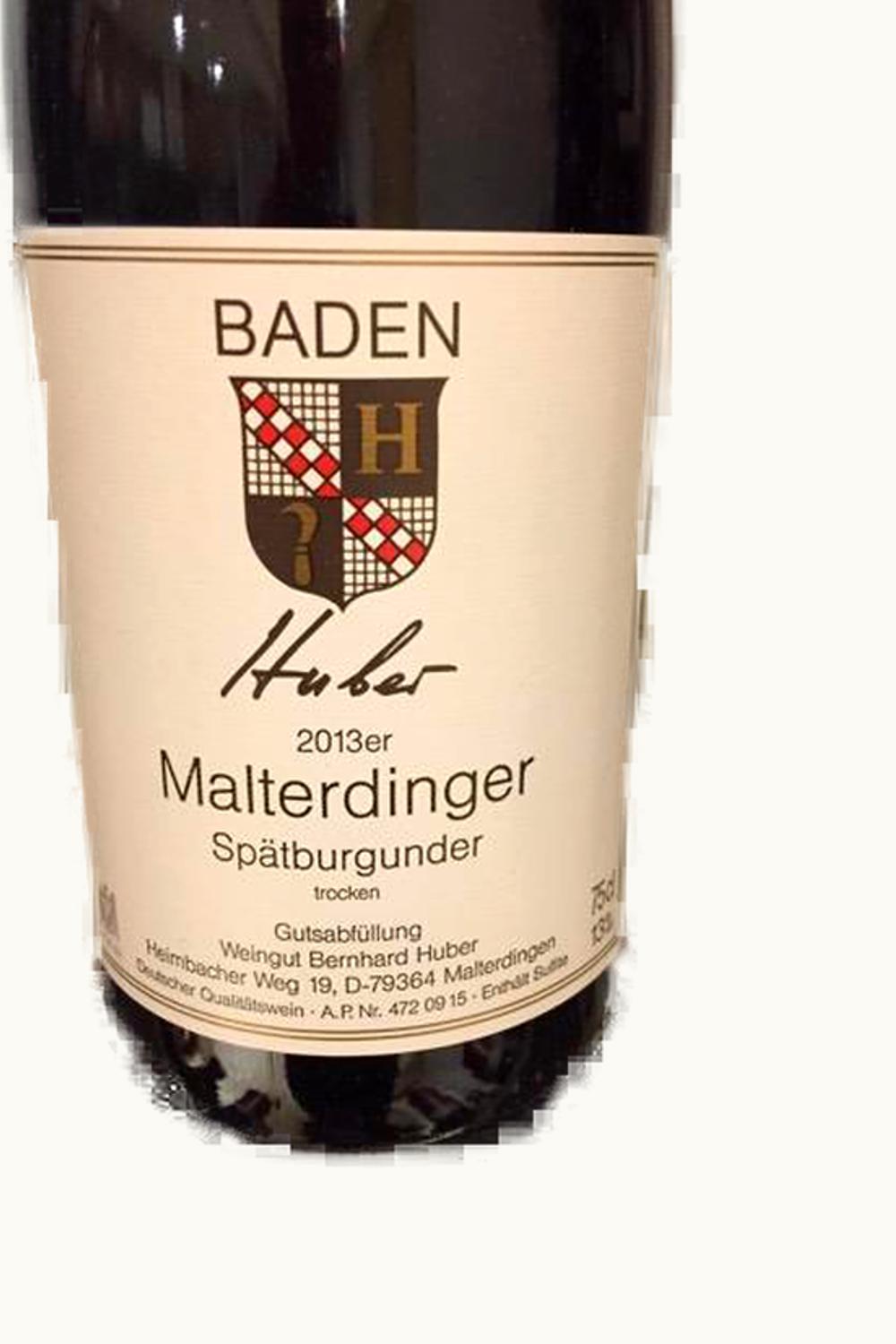 Bernhard Huber Bernhard Huber Malterdinger Spätburgunder Trocken Baden, 2013