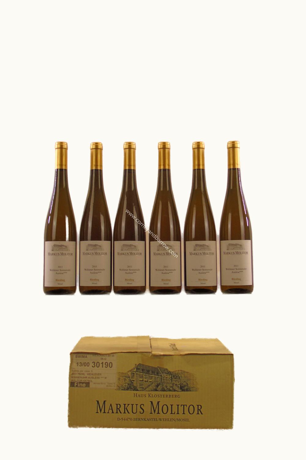 Markus Molitor Markus Molitor Sonnenuhr Riesling Auslese Wehlen Mosel Germany, 2011