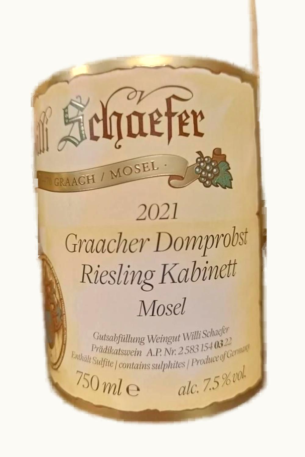 Willi Schaefer Willi Schaefer Domprobst Riesling Kabinett Graach Mosel Germany, 2011