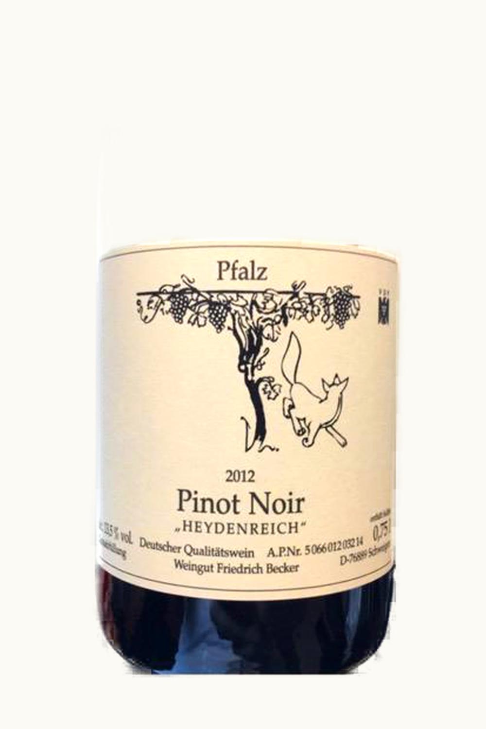 Friedrich Becker Friedrich Becker Heydenreich Pinot Noir Trocken Pfalz Germany, 2011