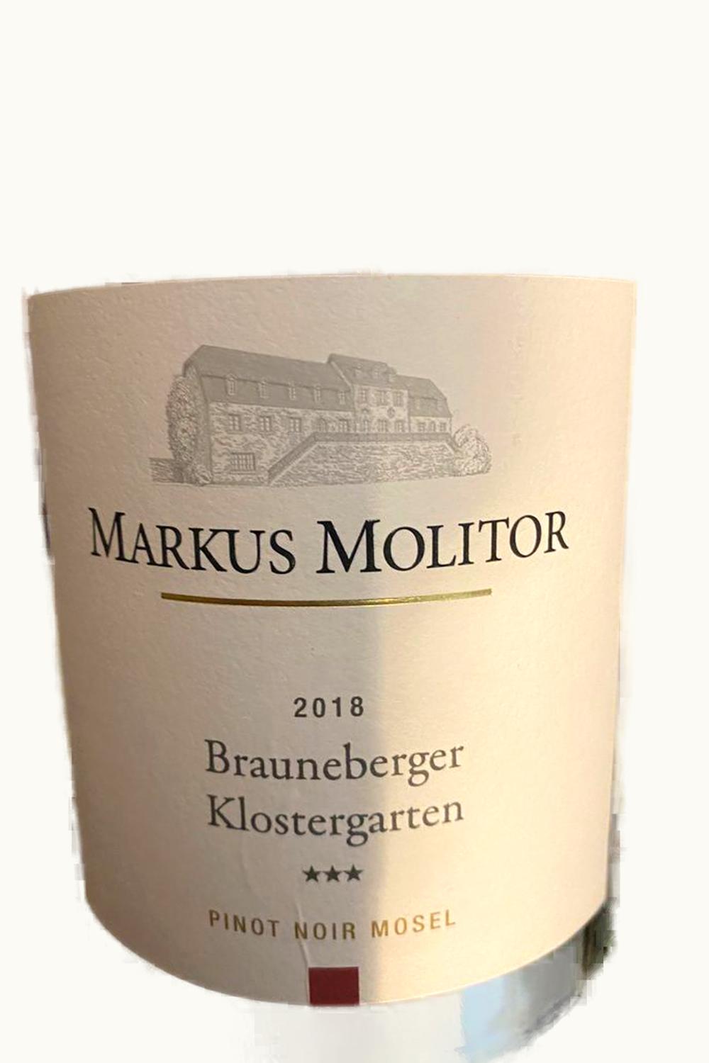 Markus Molitor Markus Molitor Kloster Garten Pinot Noir Trocken Brauneberger Mosel Germany, 2011