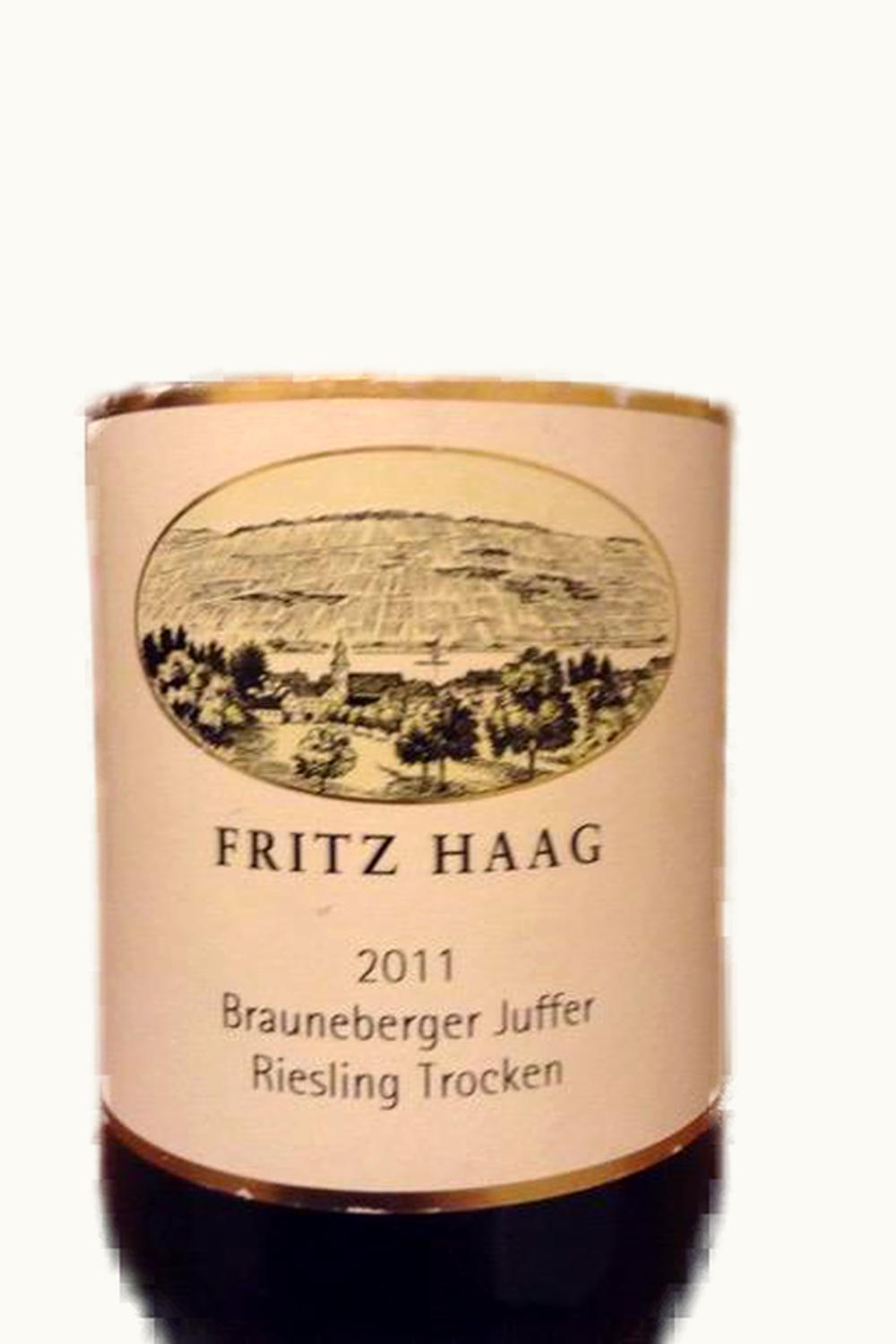 Fritz Haag Fritz Haag Riesling Trocken Mosel Germany, 2011