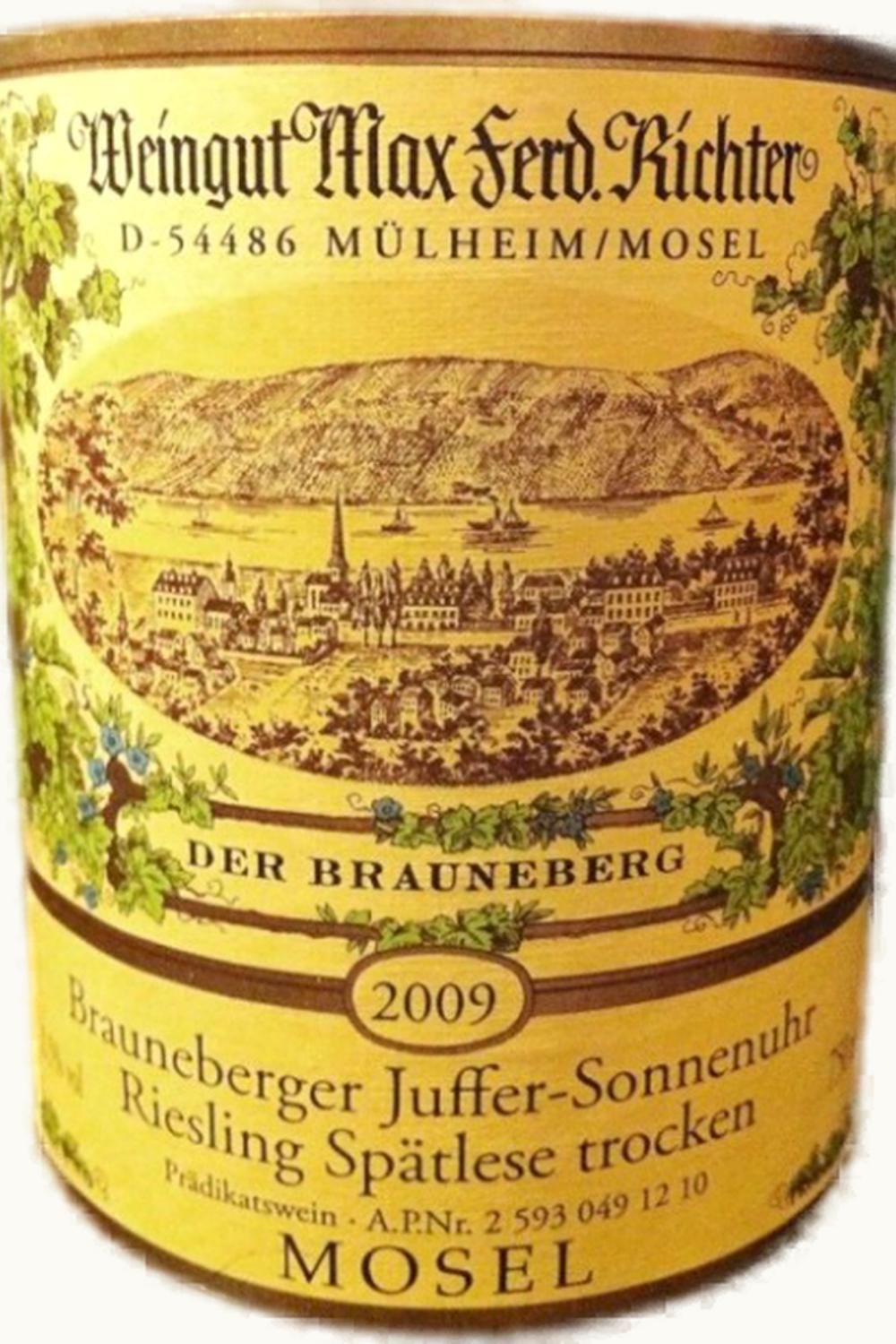 Max Ferd. Richter Max Ferd. Richter Juffer Sonnenuhr Riesling Spätlese Brauneberger Mosel Germany, 2011