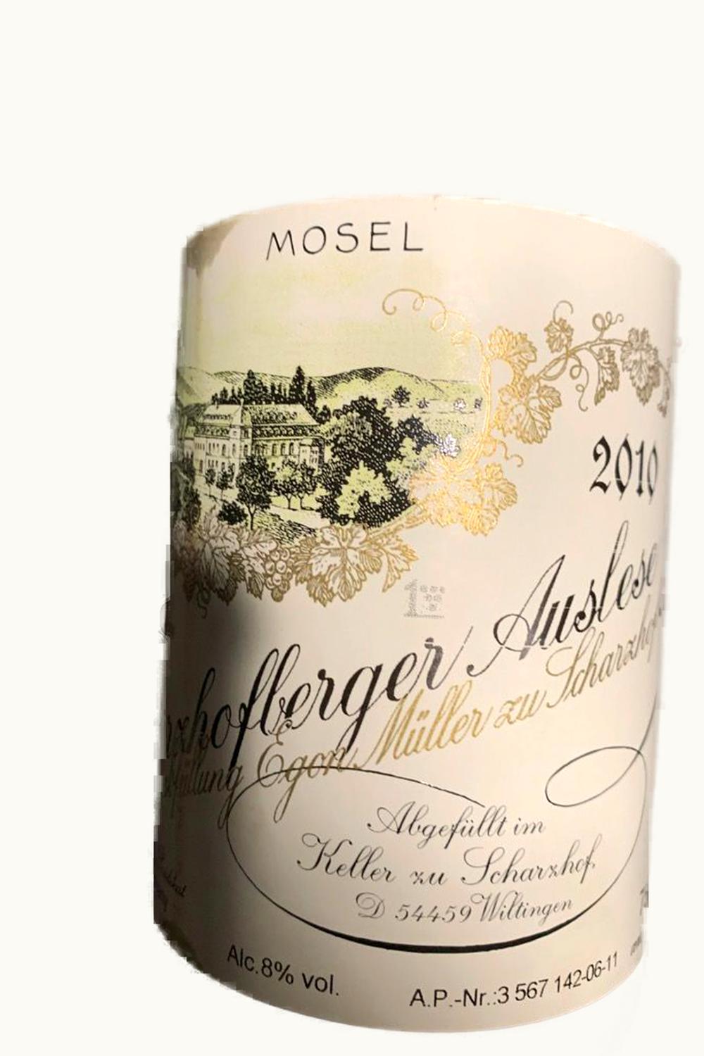 Egon Müller Egon Müller Scharzhofberger Riesling Auslese Wiltingen Saar Mosel Germany, 2010