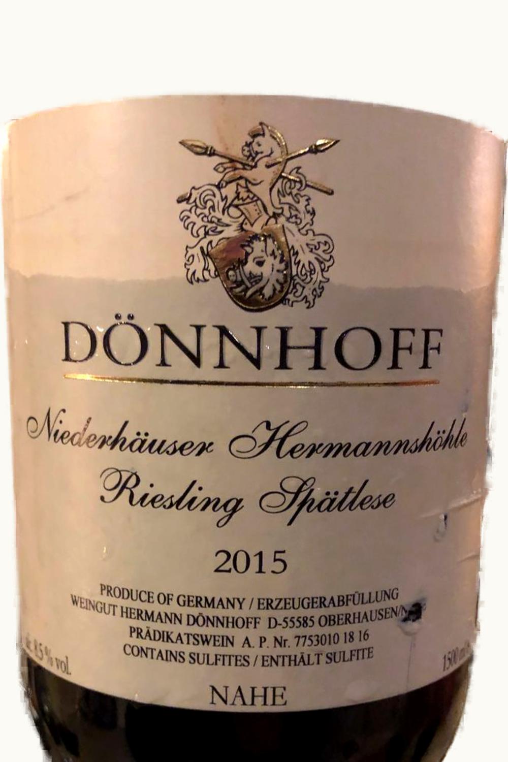 Dönnhoff Dönnhoff Hermannshöhle Riesling Spätlese Niederhäuser Nahe Germany, 2010