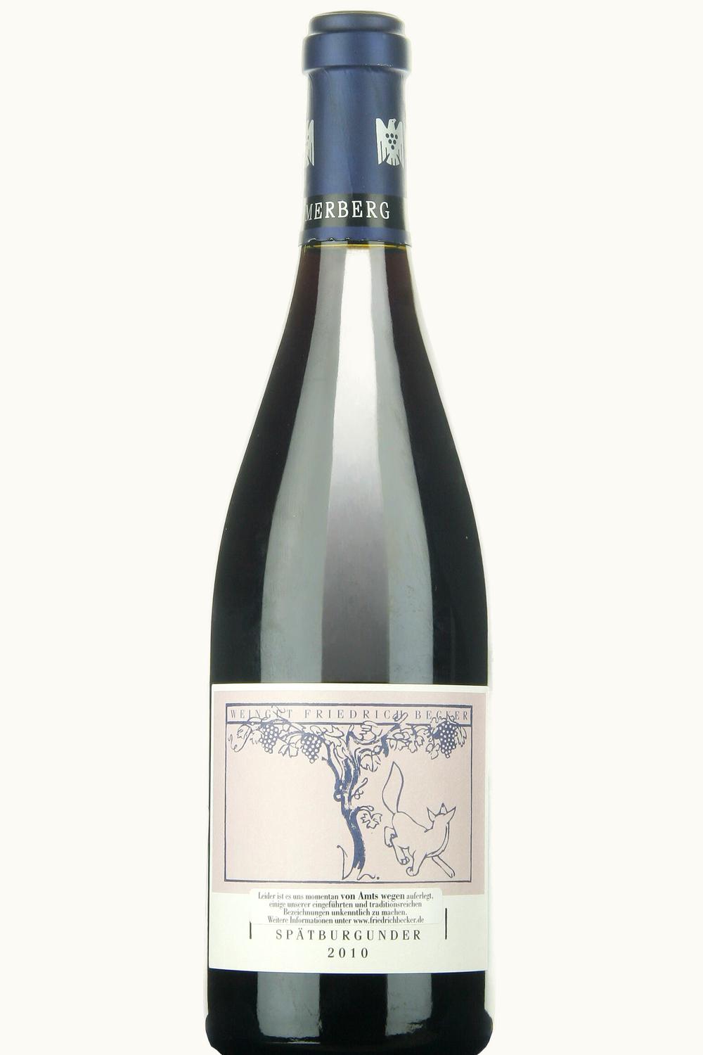 Friedrich Becker Friedrich Becker Kammerberg Spätburgunder Großes Gewächs Pfalz Germany, 2010