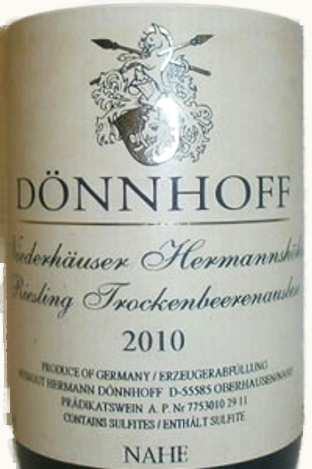 Dönnhoff Dönnhoff Hermannshöhle Riesling TBA, 2010
