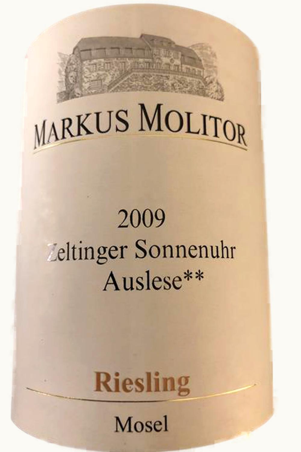 Markus Molitor Markus Molitor Zeltinger Sonnenuhr Two Star Riesling Auslese, 2009