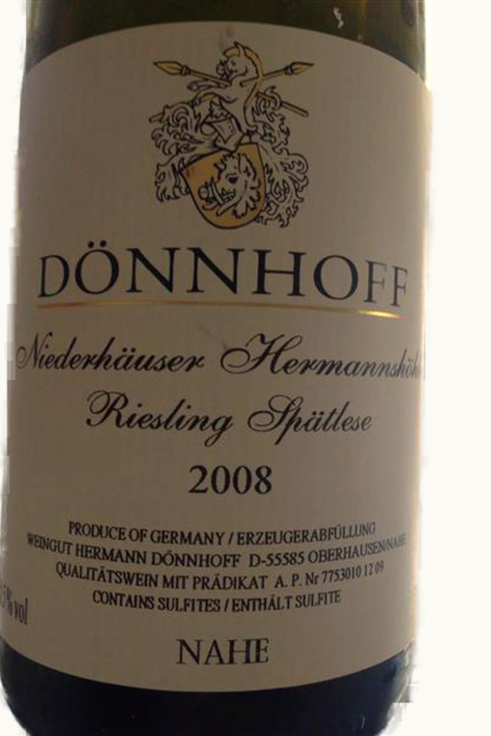 Dönnhoff Dönnhoff Hermannshöhle Riesling Spätlese, 2008