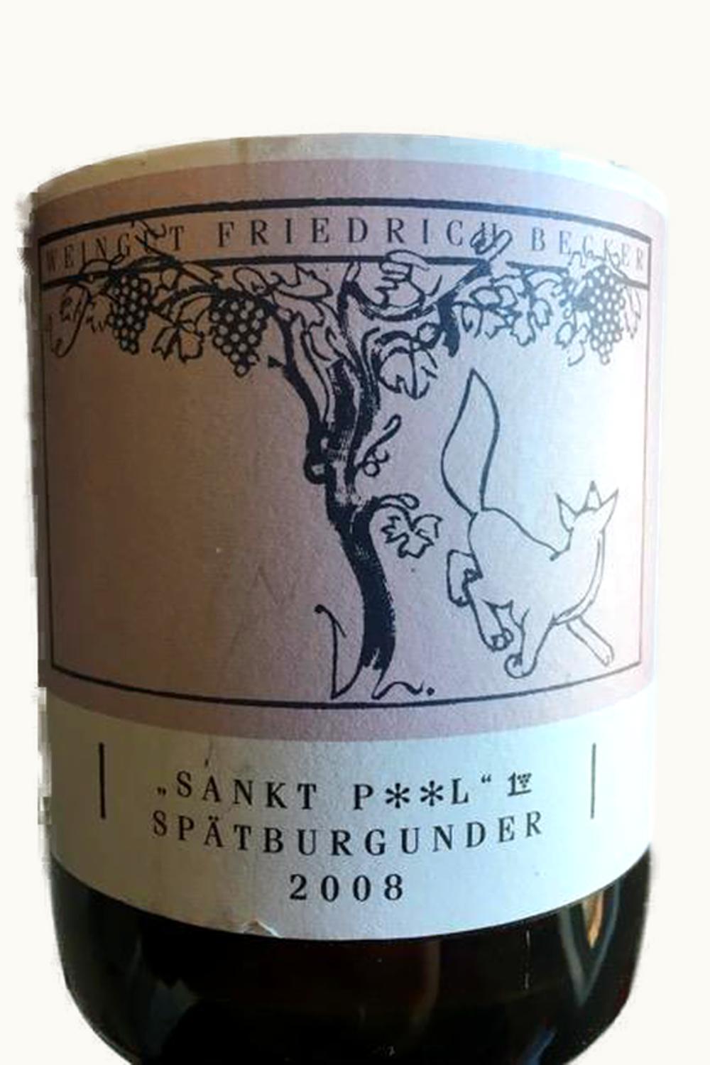 Friedrich Becker Friedrich Becker S.P. St. Paul Spätburgunder Großes Gewächs, 2008