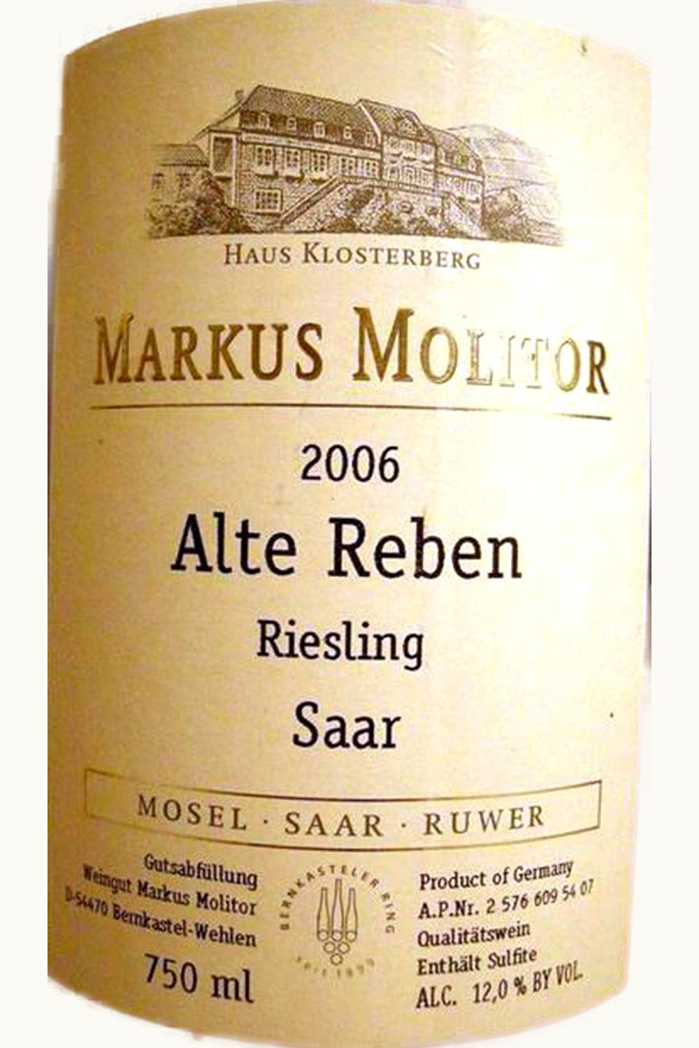 Markus Molitor Markus Molitor Alte Reben Riesling Trocken, 2008