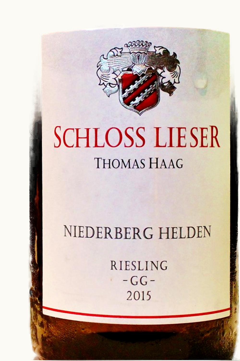 Schloss Lieser Schloss Lieser Thomas Haag Niederberg Helden Riesling Spätlese, 2008