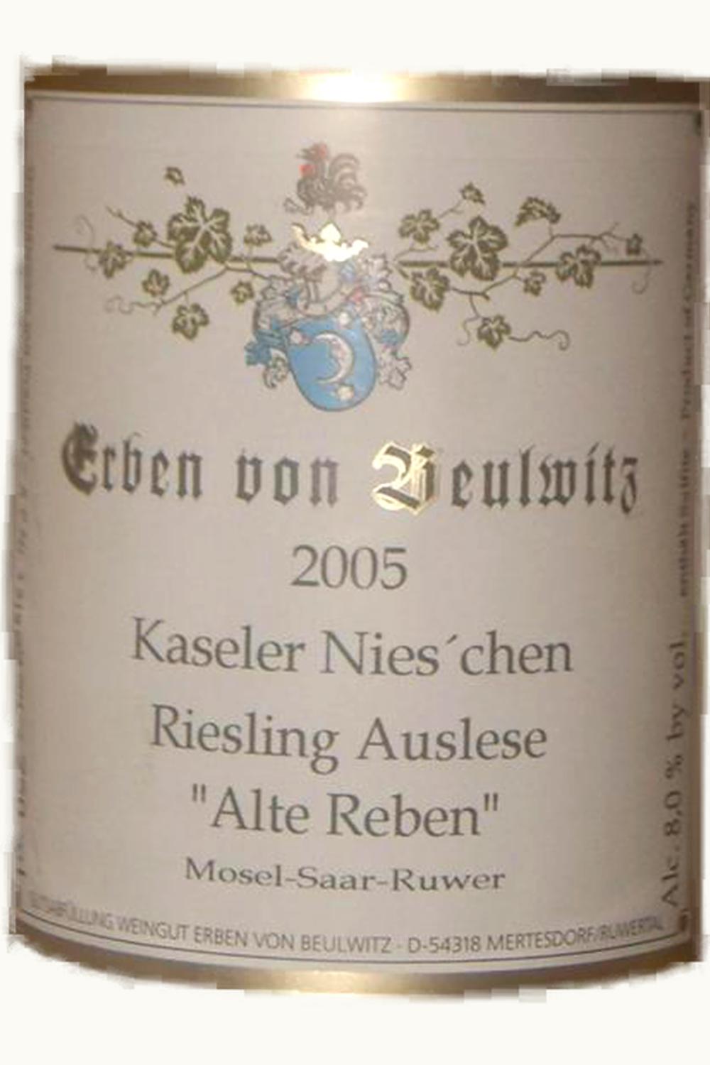 Erben von Beulwitz Erben von Beulwitz Nies'chen Alte Reben Riesling Auslese, 2008
