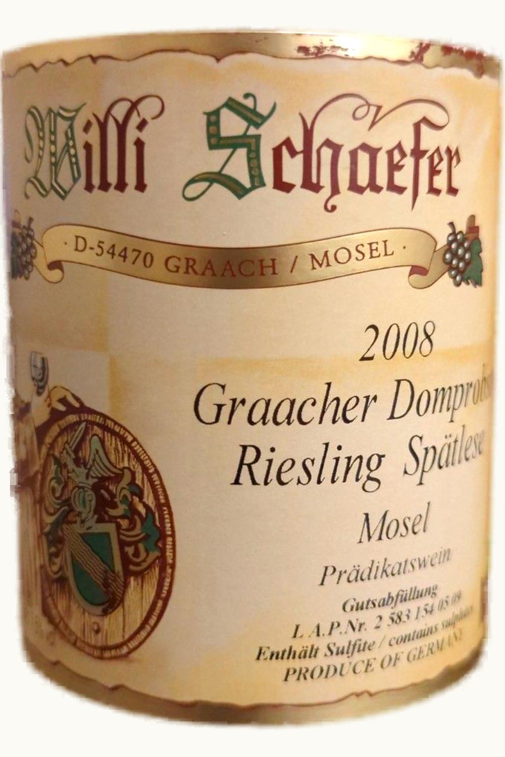 Willi Schaefer Willi Schaefer Domprobst Riesling Spätlese, 2007