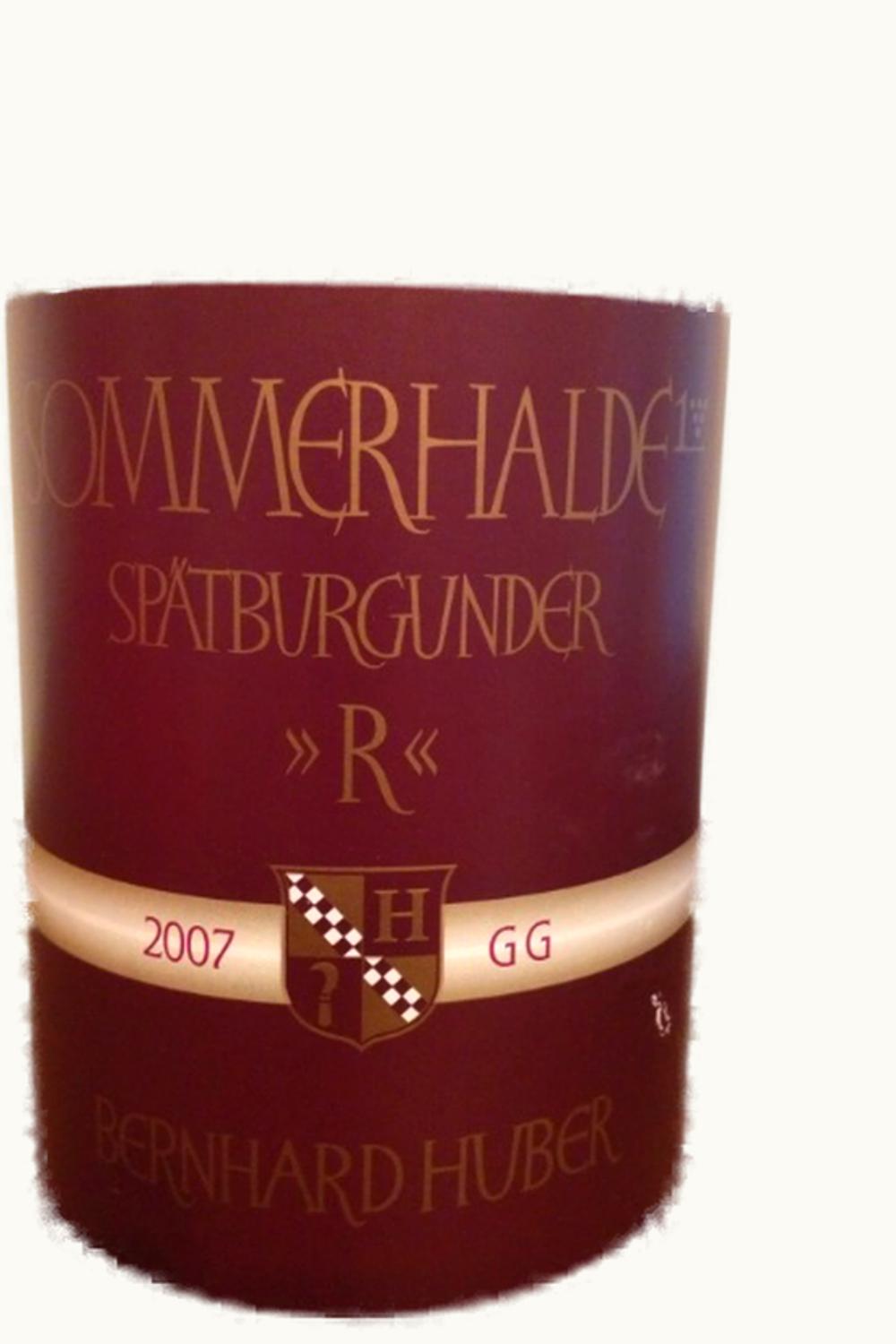 Bernhard Huber Bernhard Huber Sommerhalde Spätburgunder Pinot Noir Großes Gewächs, 2007