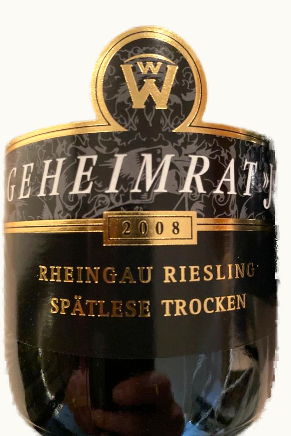 Wegeler Wegeler Geheimrat J Riesling Spätlese Trocken, 2007