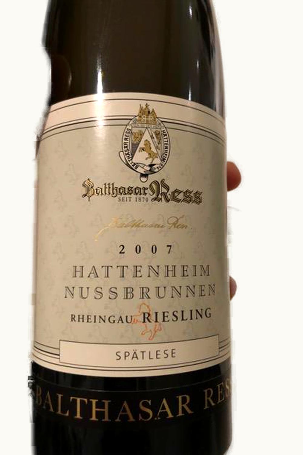Balthasar Ress Hattenheimer Nussbrunnen Riesling Großes Gewächs, 2007