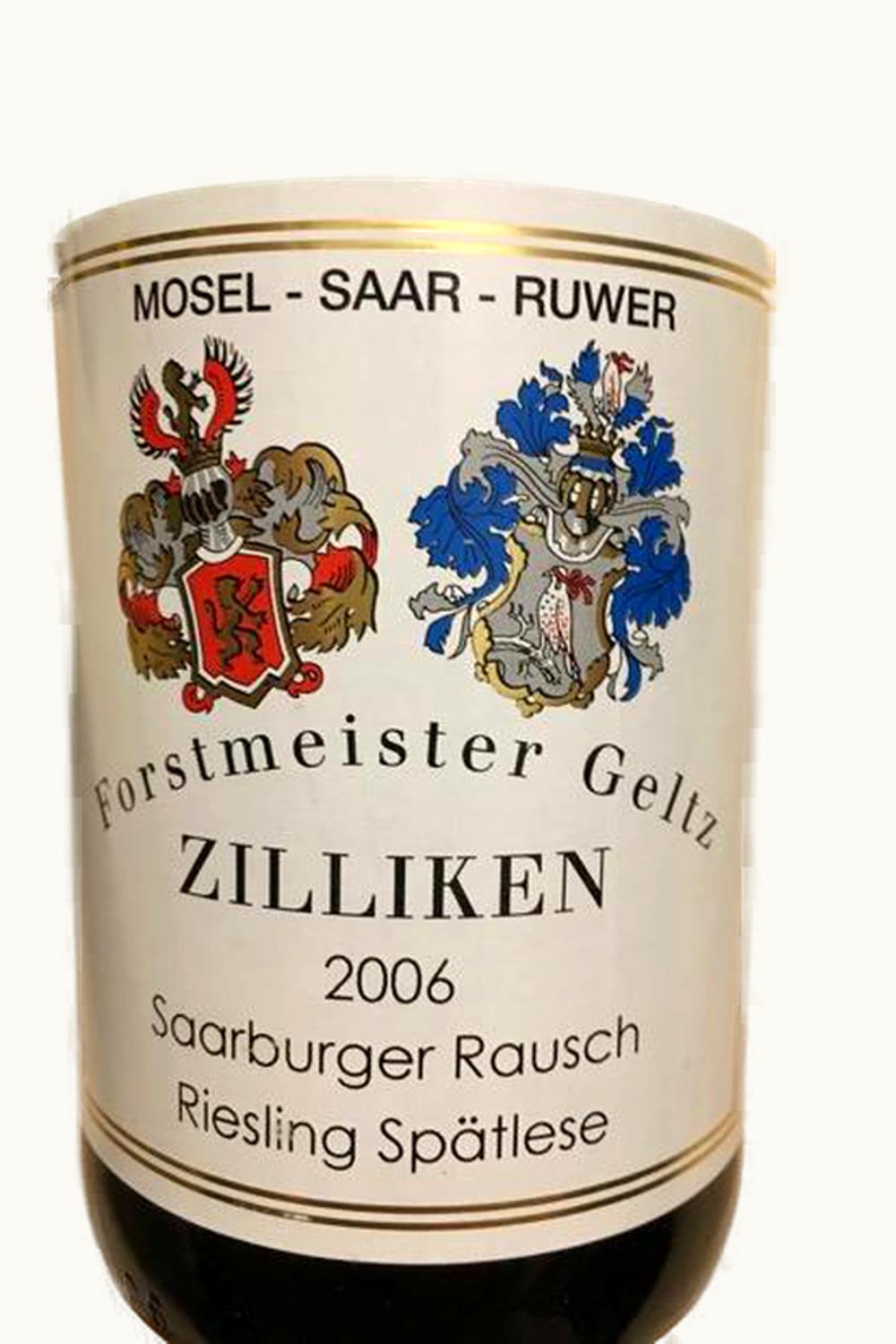 Forstmeister Geltz-Zilliken Forstmeister Geltz-Zilliken Saarburg Rausch Riesling Spätlese, 2006