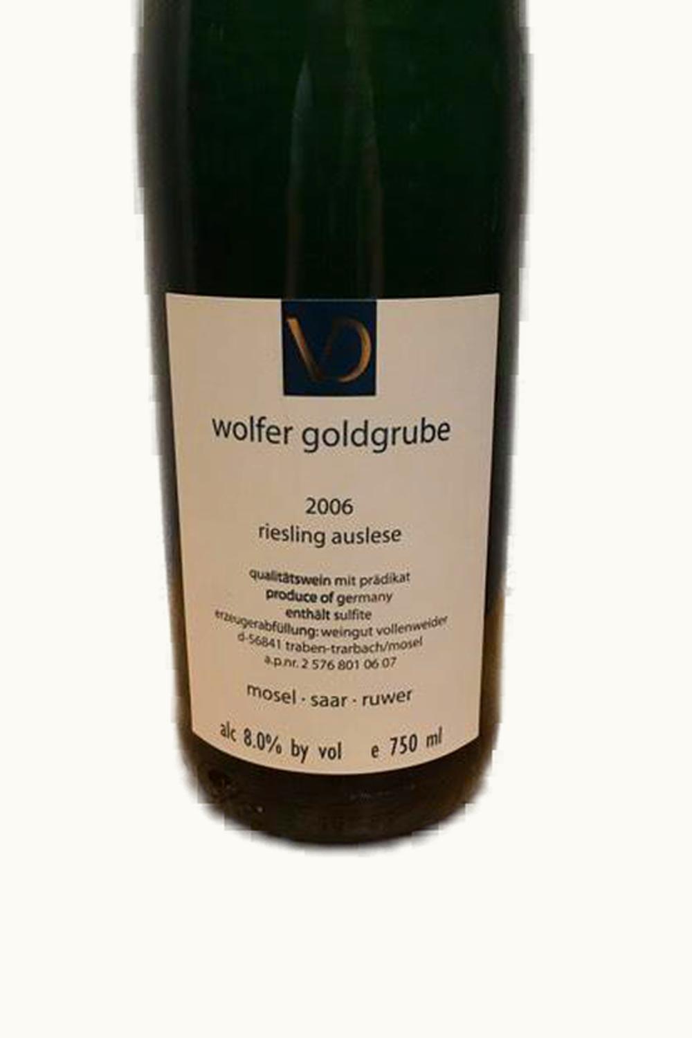 Daniel Vollenweider Wolffer Goldgrube Riesling Auslese Gold Cap, 2006
