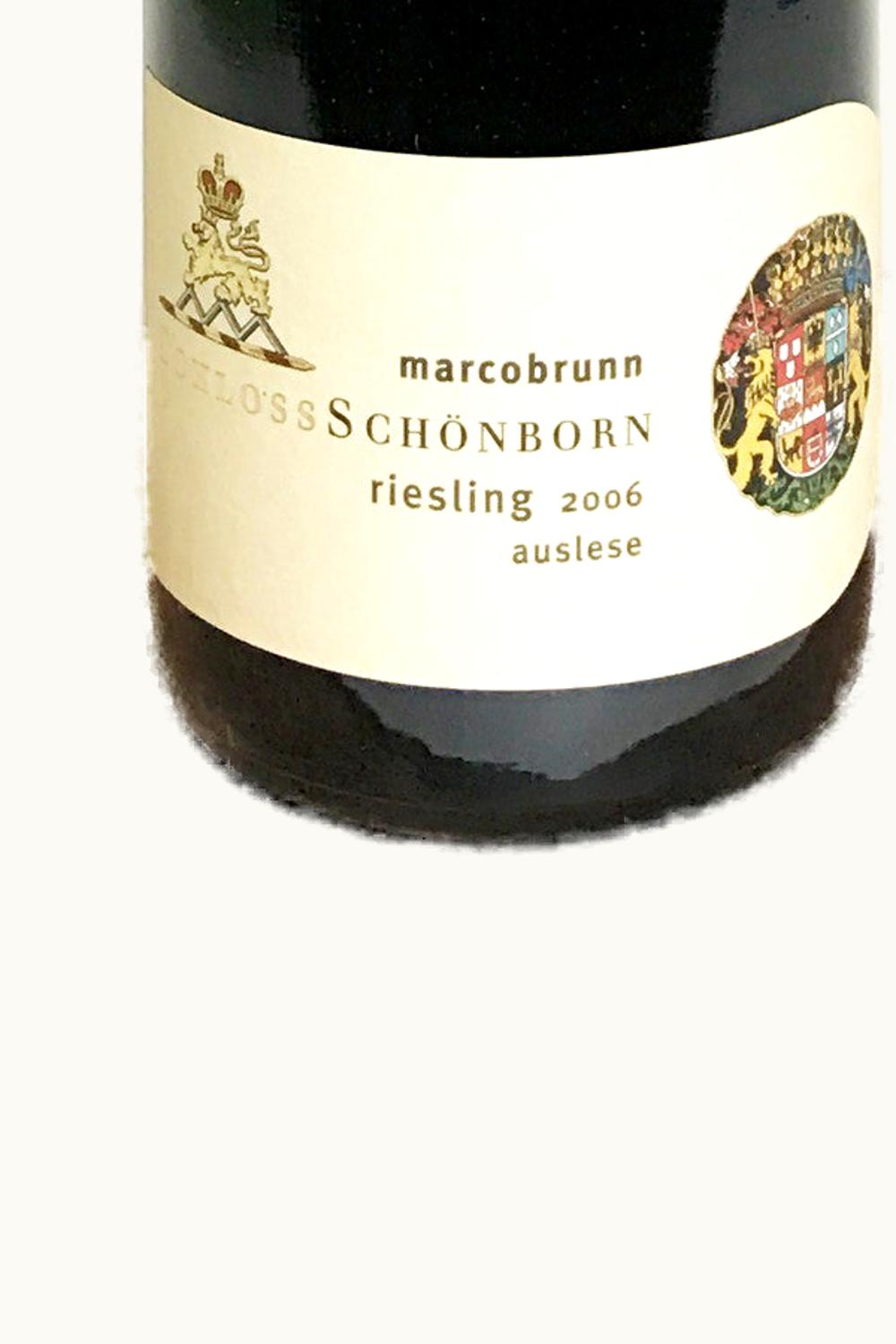 Graf von Schönborn Graf von Schönborn Schloss Marzoban Riesling Auslese, 2006