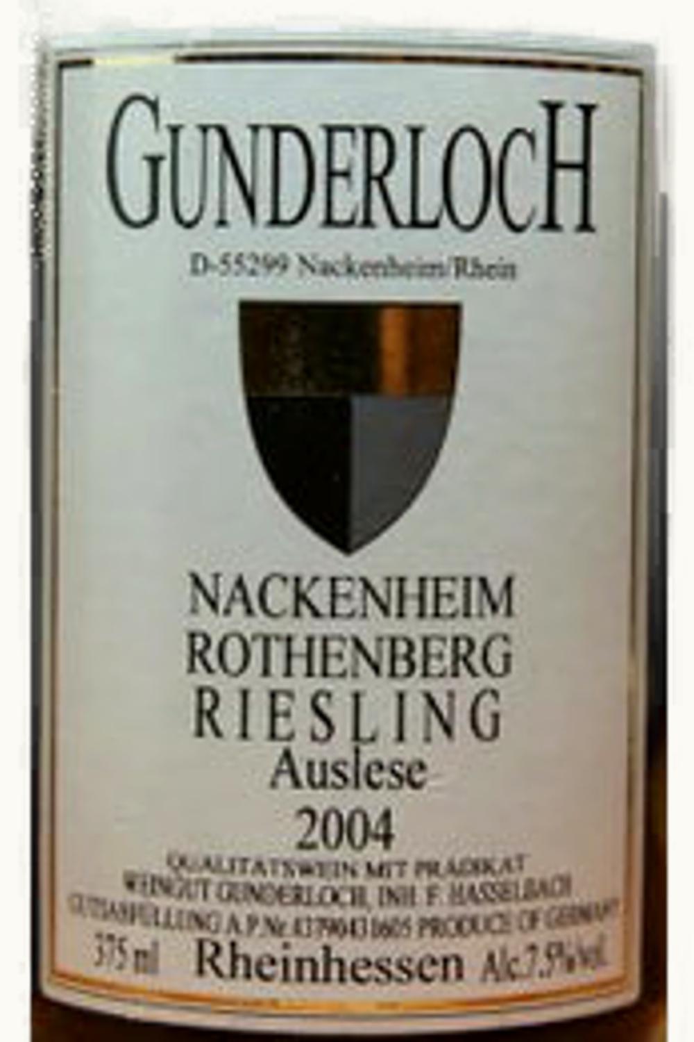 Gunderloch Gunderloch Nacken Riesling BA, 2004