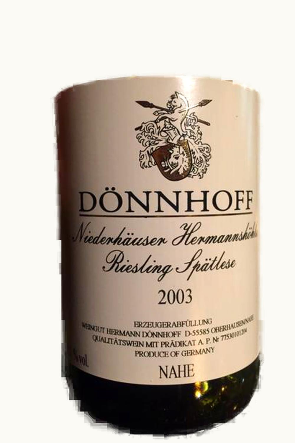 Donnhoff Donnhoff Hermannshohle Riesling Spatl Niederhauser, 2003