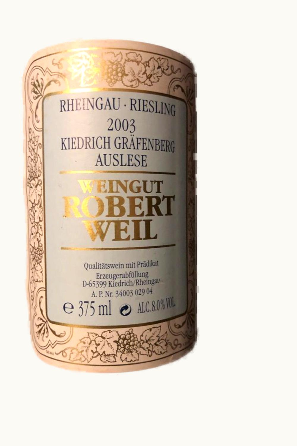 Robert Weil Robert Weil Grafenberg Riesling TBA, 2003